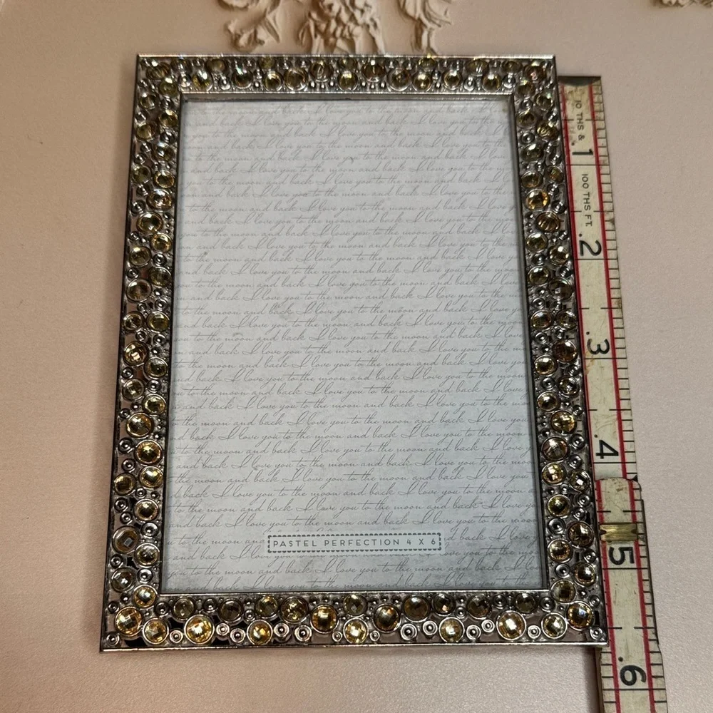 Pastel Perfection Rhinestone Accent 4 x 6 Photo Frame